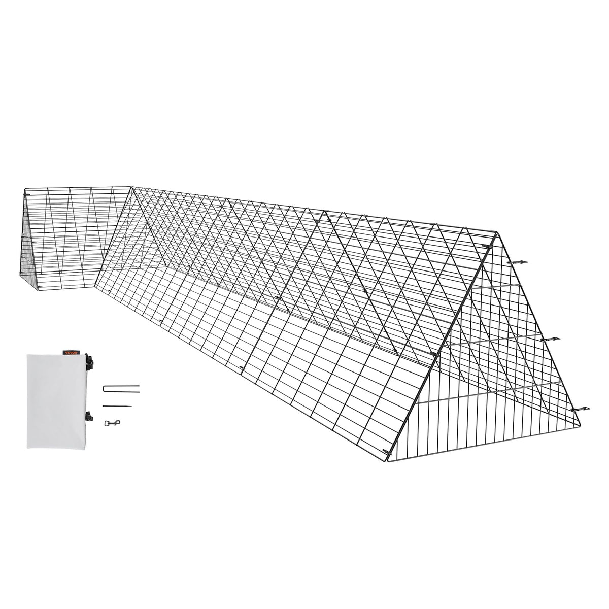 VEVOR chicken tunnel yard with corner frame for secure free-range play