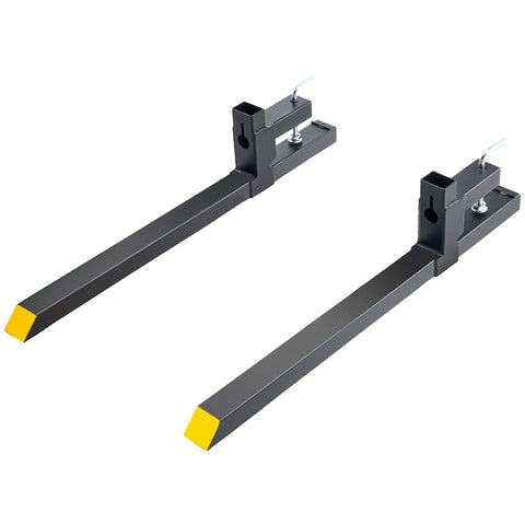 VEVOR clamp-on pallet forks in action clearing debris