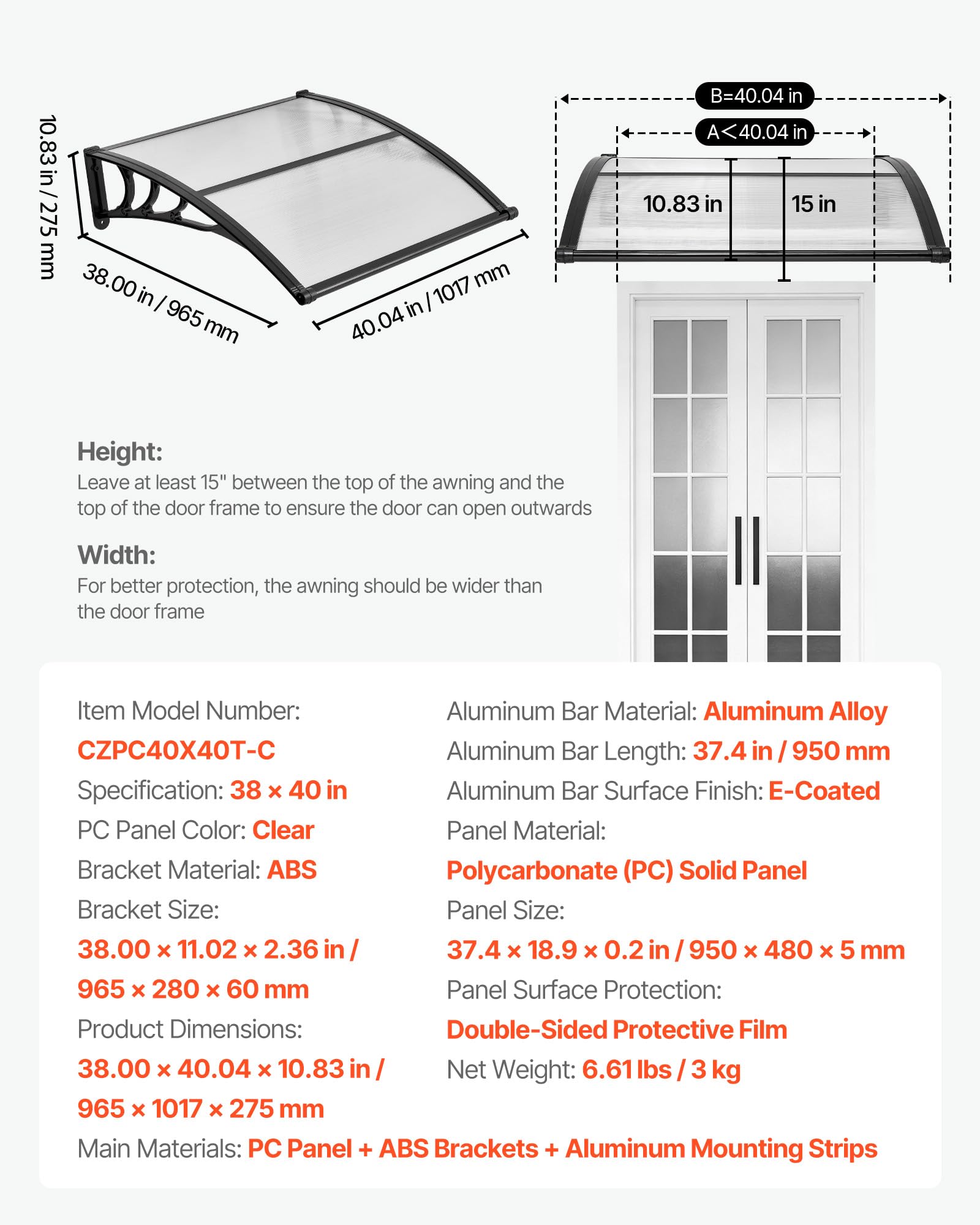 VEVOR concrete-wall mounting screws provide reliable support for concrete walls.