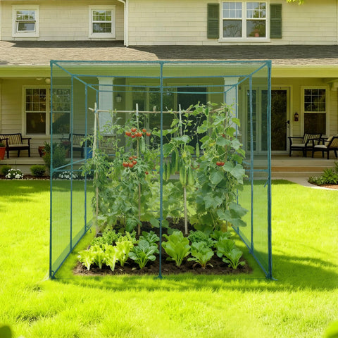 VEVOR crop cage interior offers ample space for vegetables.