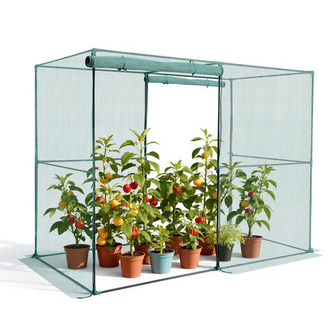 VEVOR Crop Cage front view shows spacious protection for vegetables in the garden.