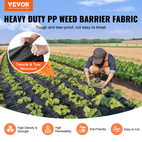 VEVOR Driveway Fabric 3oz woven PP material for durability