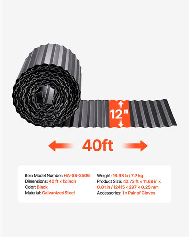 VEVOR durable garden border simplifies installation and maintenance.