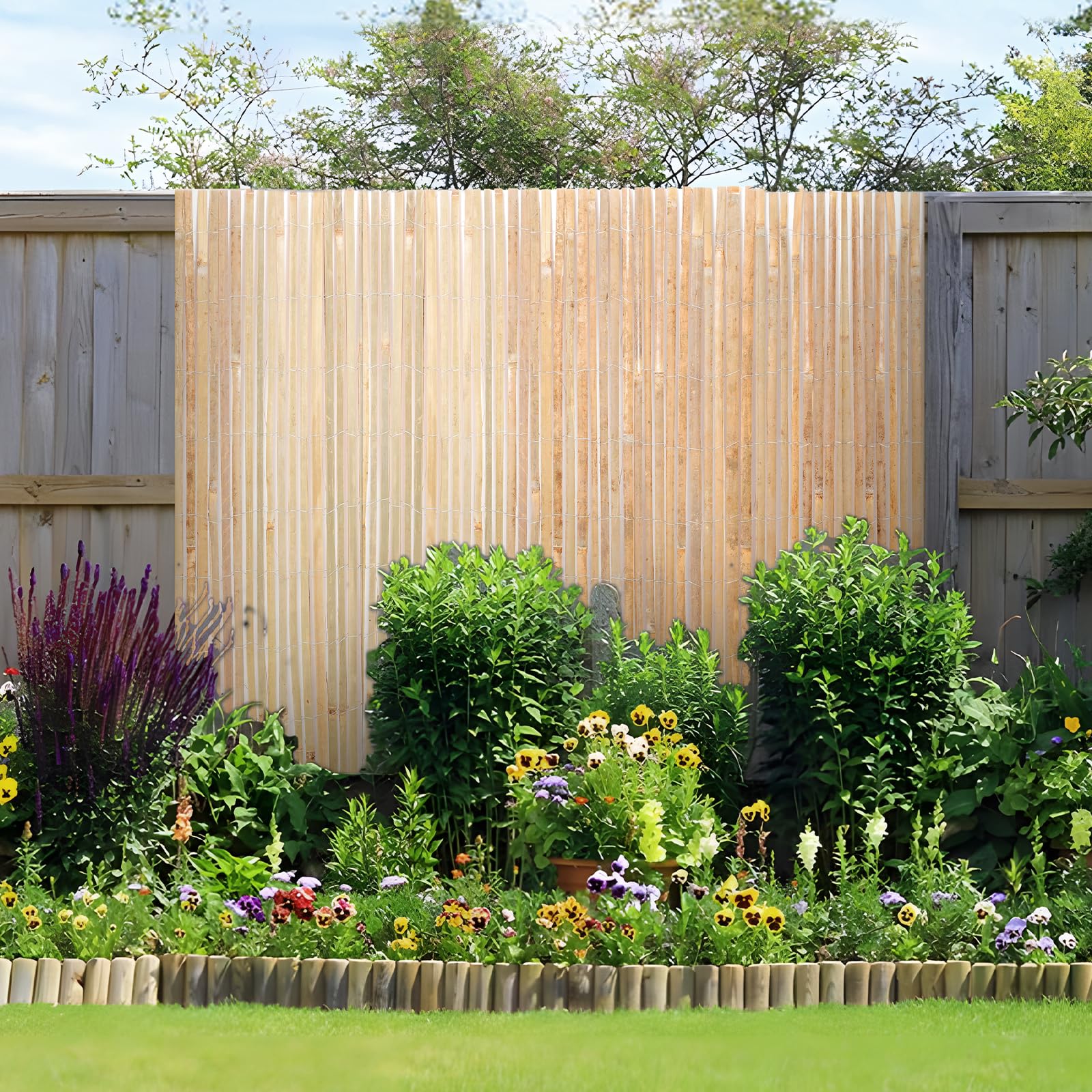 VEVOR durable privacy fence offers shade while keeping light