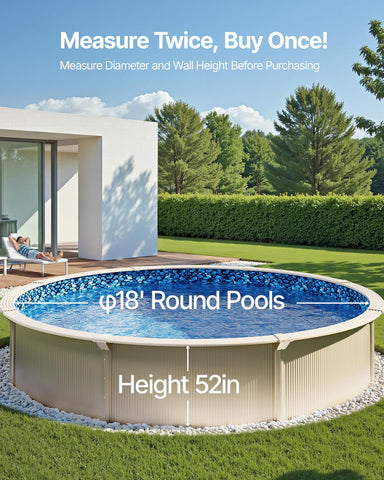 VEVOR durable vinyl pool liner withstands chlorine and sun