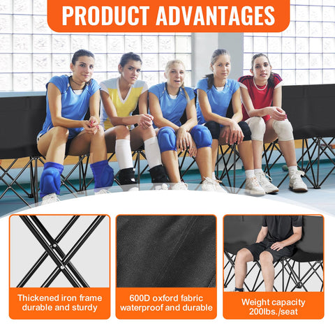 VEVOR easy-fold design enables quick setup anywhere.
