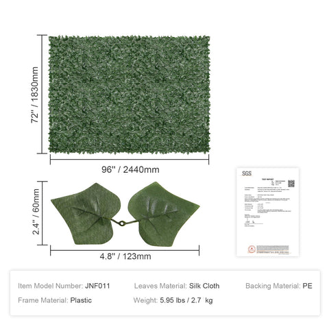 VEVOR easy-install ivy fence roll for patios and balconies.