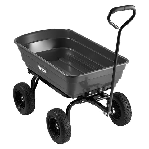 VEVOR easy-maneuver garden cart designed for versatile yard tasks