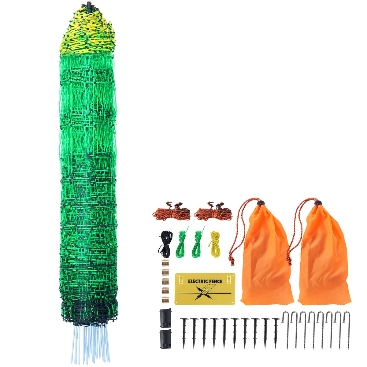 VEVOR electric poultry netting with posts keeps backyard flocks safely contained