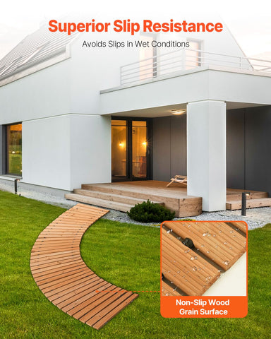 VEVOR extended pathway view showing modular sections for longer coverage.