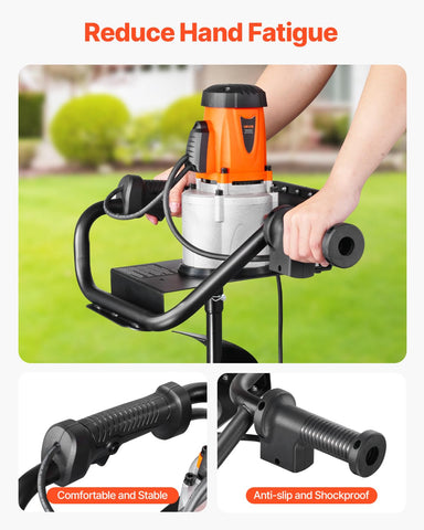 Extension rod enables deeper holes for fence posts and trees
