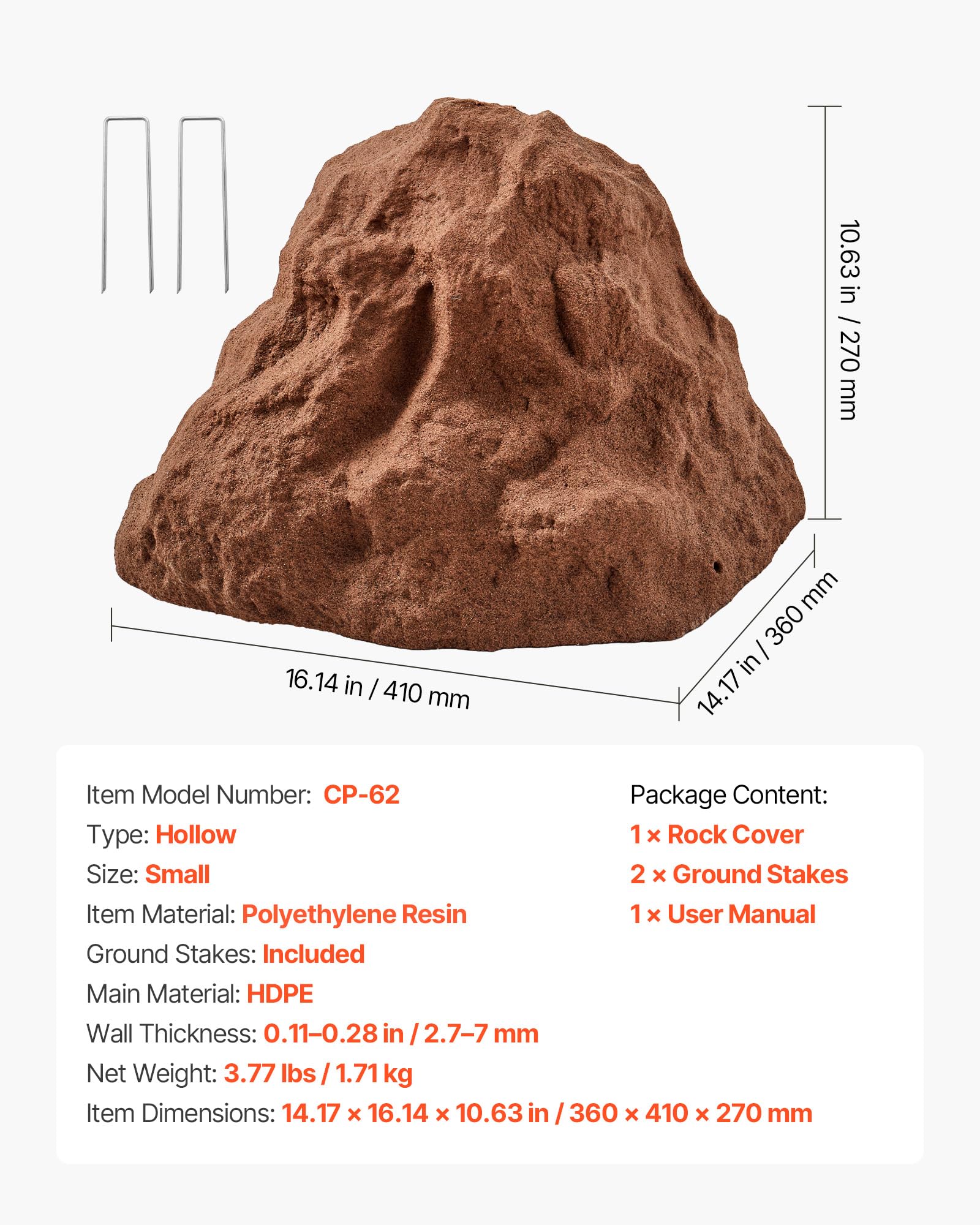 VEVOR allows angle rotation to fit different outdoor scenes
