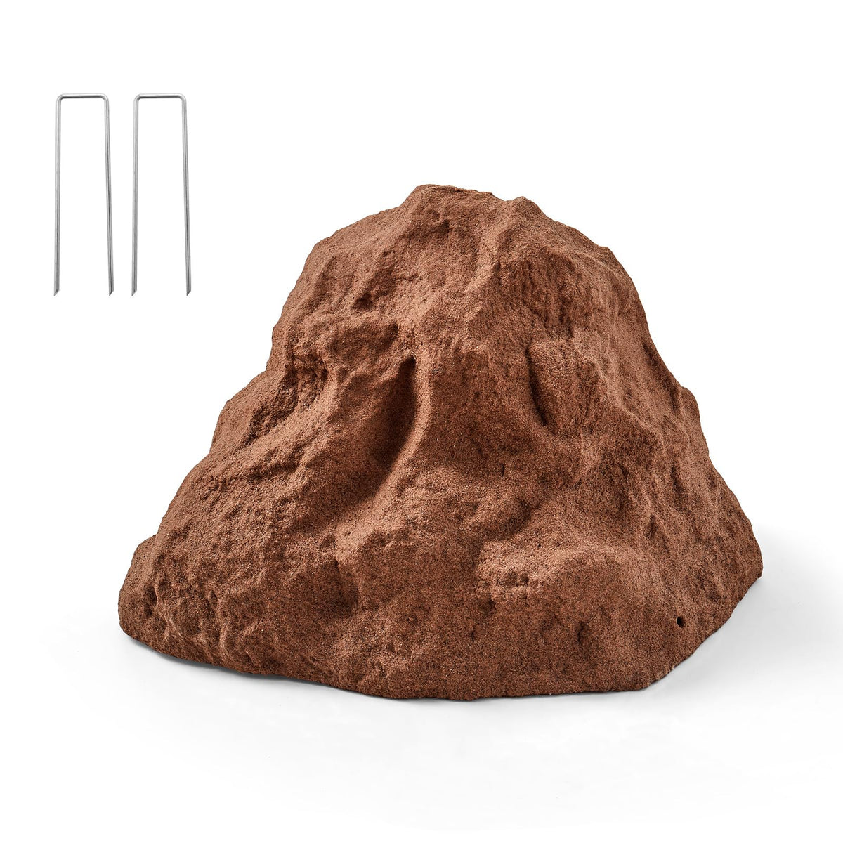 VEVOR faux rock cover with natural brown texture blending into garden decor