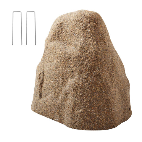 VEVOR faux rock cover in sandy brown blends with garden textures for outdoor decor