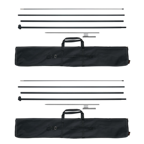 VEVOR feather flag pole kit 16.3 ft main assembly for outdoor advertising.