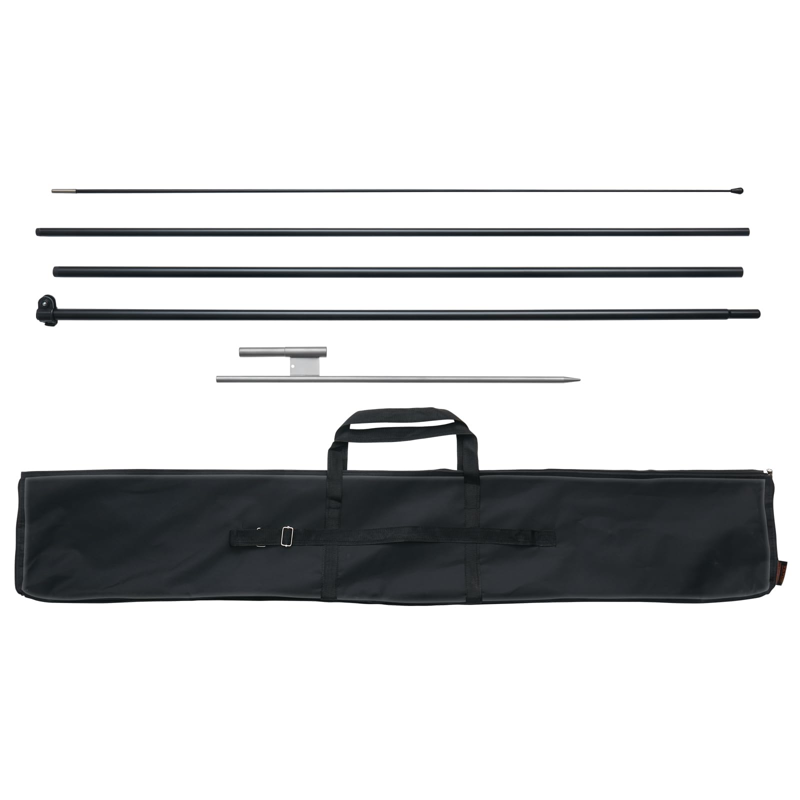 VEVOR feather flag pole kit raised to 16.3 ft for high-visibility outdoor advertising.