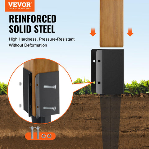 VEVOR anchor close-up steel shows thickened core for lasting performance