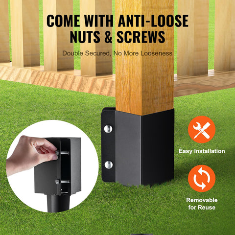 Nuts and screws included with VEVOR anchors