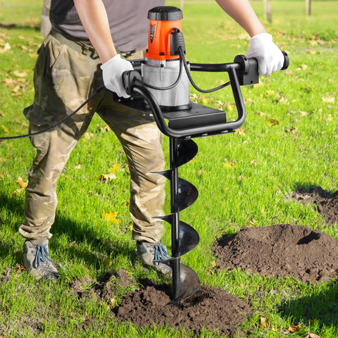 Fence post installation using VEVOR for faster setup