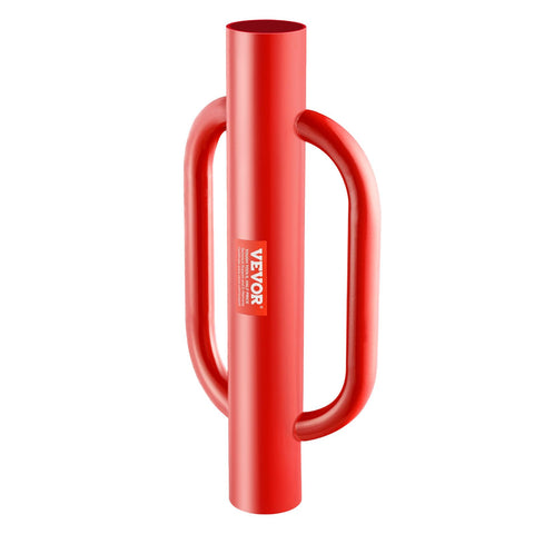 Red powder-coated finish on VEVOR post driver for visibility and protection