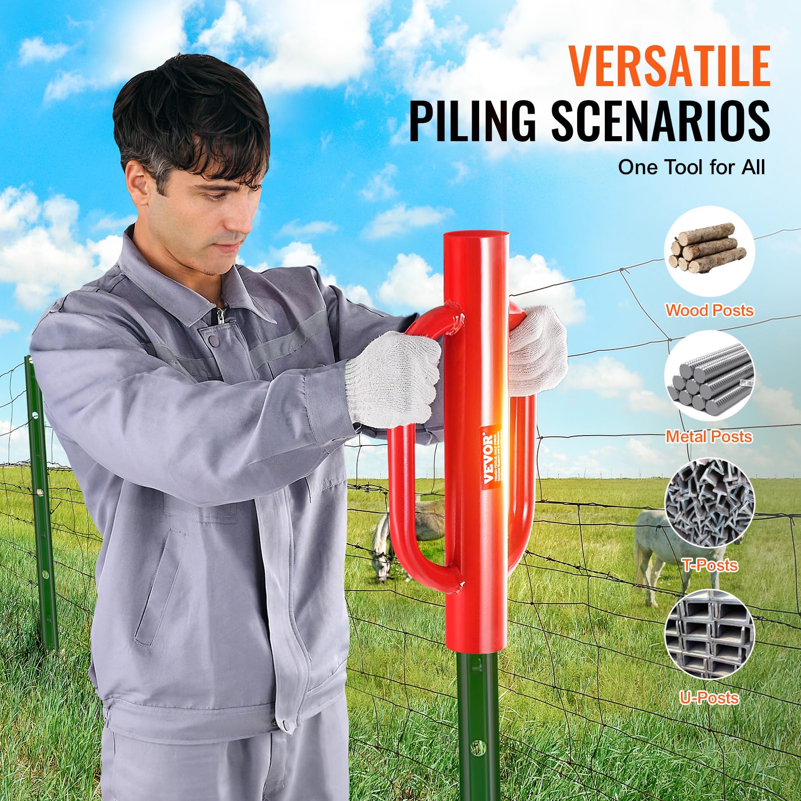 Rust-resistant coating guards against weather and wear on the VEVOR tool