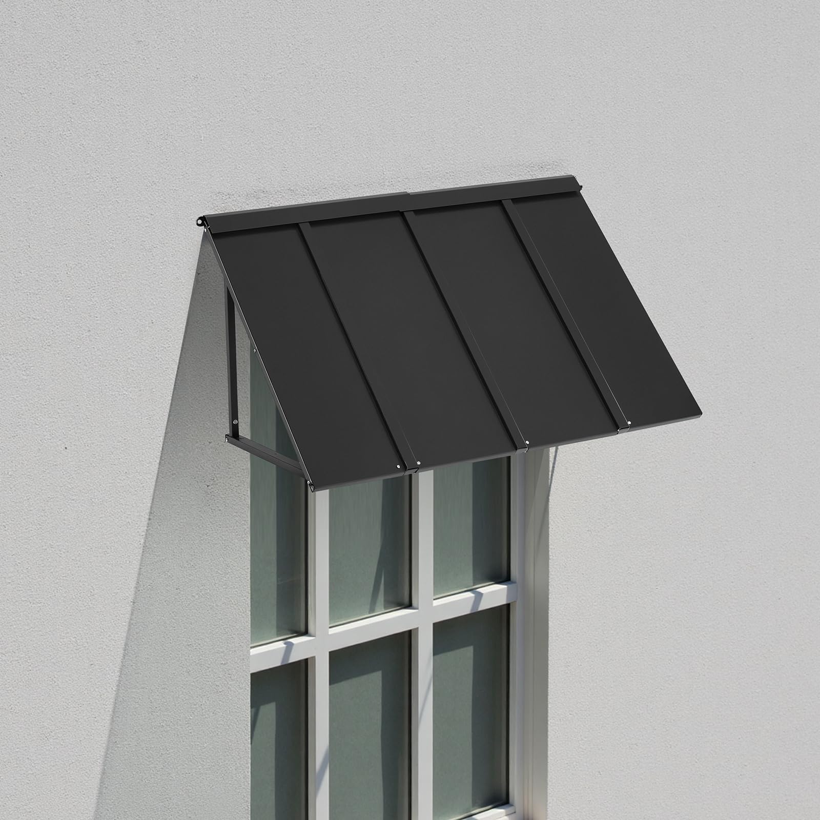 VEVOR fixed metal awning 44x24 DIY assembly included with all hardware.
