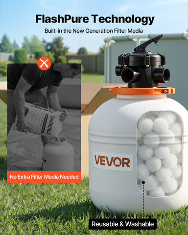 VEVOR FlashPure one-piece design minimizes leaks during maintenance