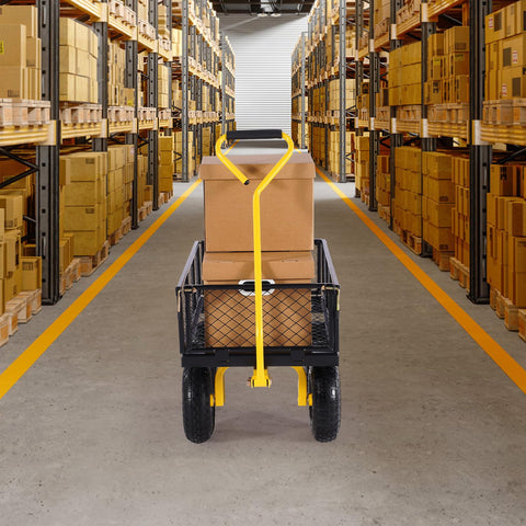 VEVOR flatbed and fenced cart modes adapt to different materials and sizes