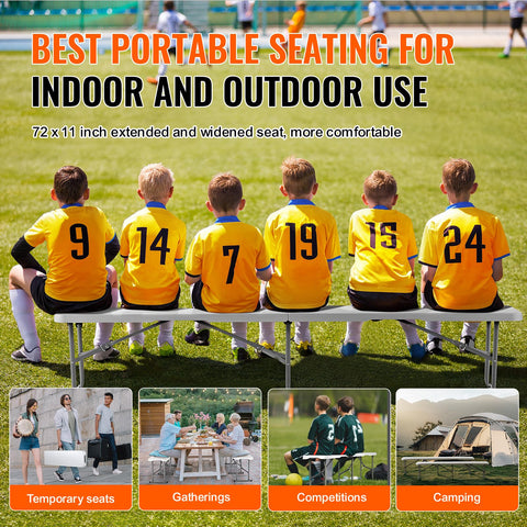 VEVOR bench surface resists stains for cleaner use outdoors.