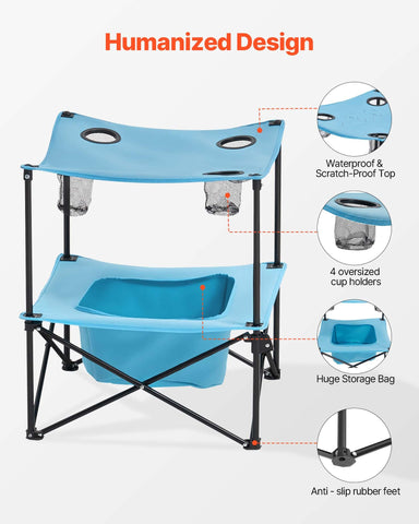 VEVOR lightweight design makes it easy to carry on camping trips
