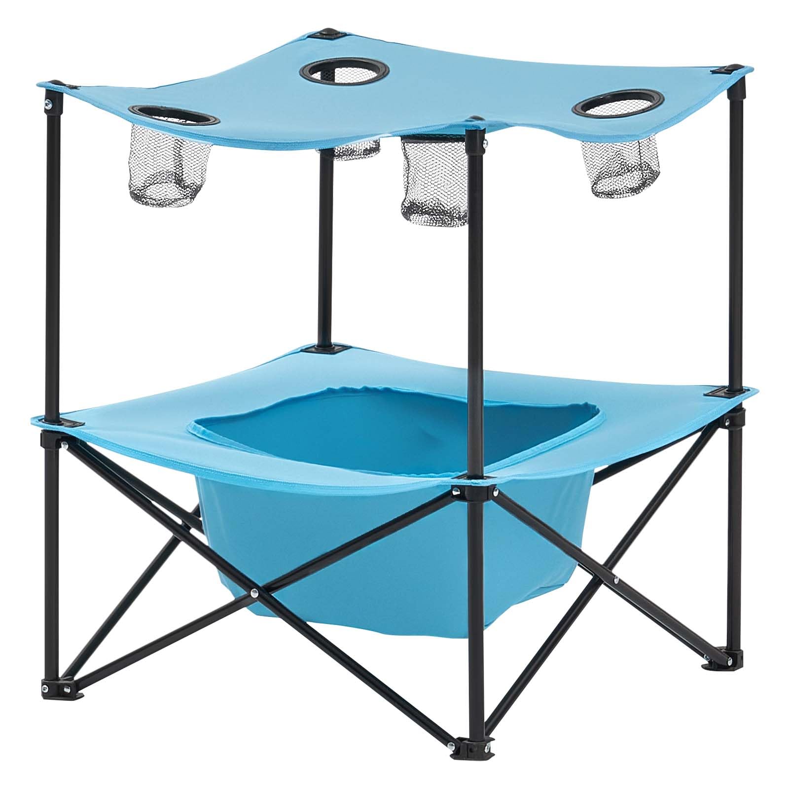 VEVOR table at a tailgate ready for meals and beverages