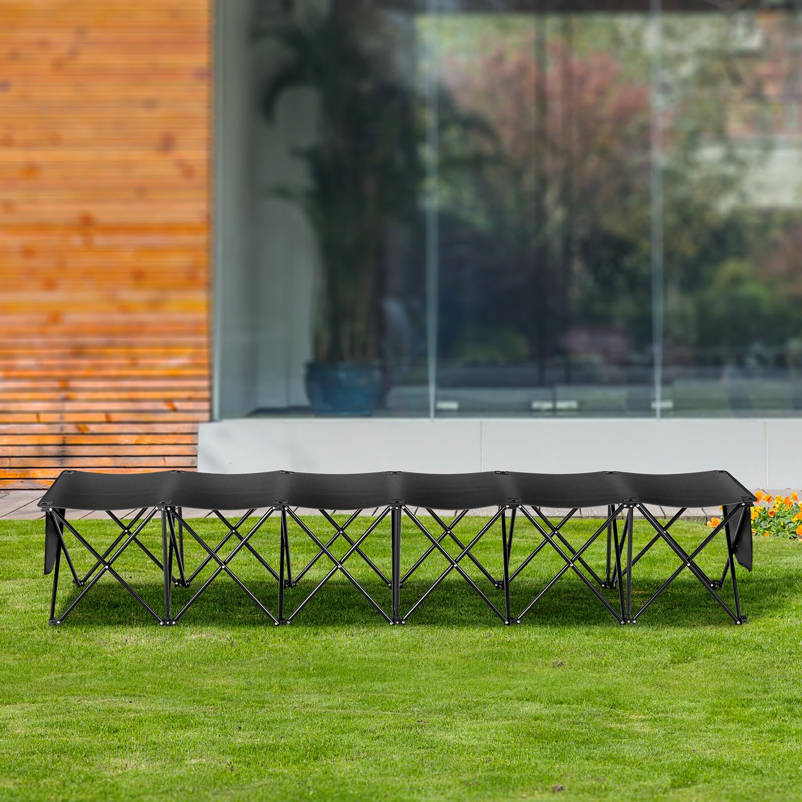 VEVOR sideline bench with carry bag for easy transport