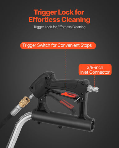 VEVOR four wheels provide stable, even cleaning
