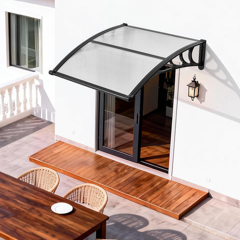 VEVOR front door canopy adds modern style while shielding entry.