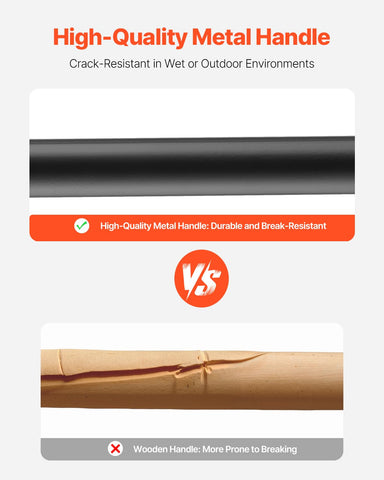 VEVOR garden fork with non-slip grip ideal for wet conditions and control