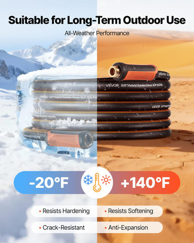 VEVOR garden hose anti-kink design supports smooth water flow