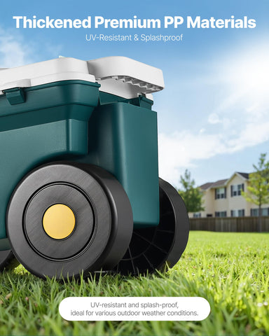 VEVOR Garden Scooter bench: built-in seating for kneel-free tasks.