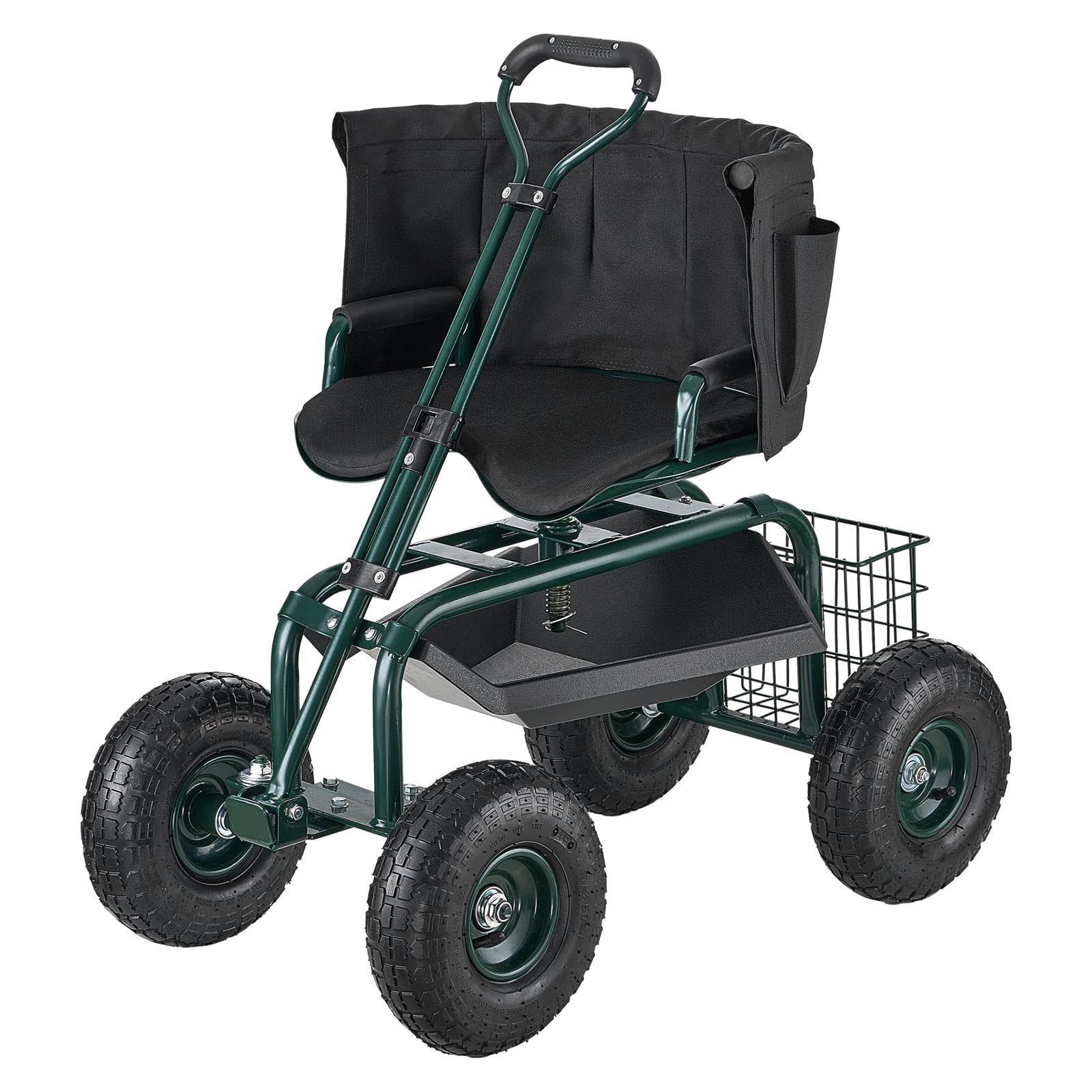 VEVOR multipurpose rolling garden seat used for yard and workshop tasks