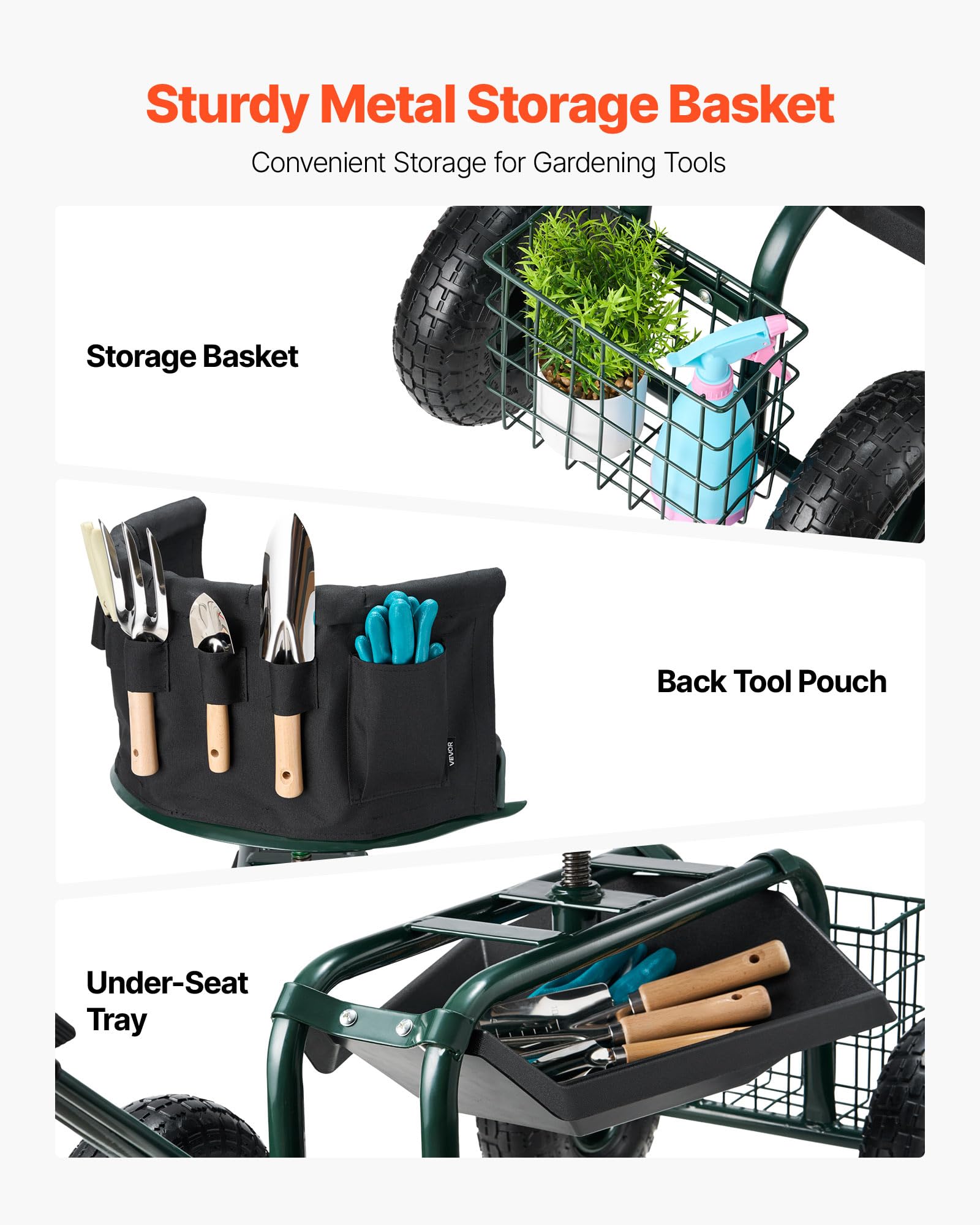 VEVOR wire basket storage for gloves and small tools