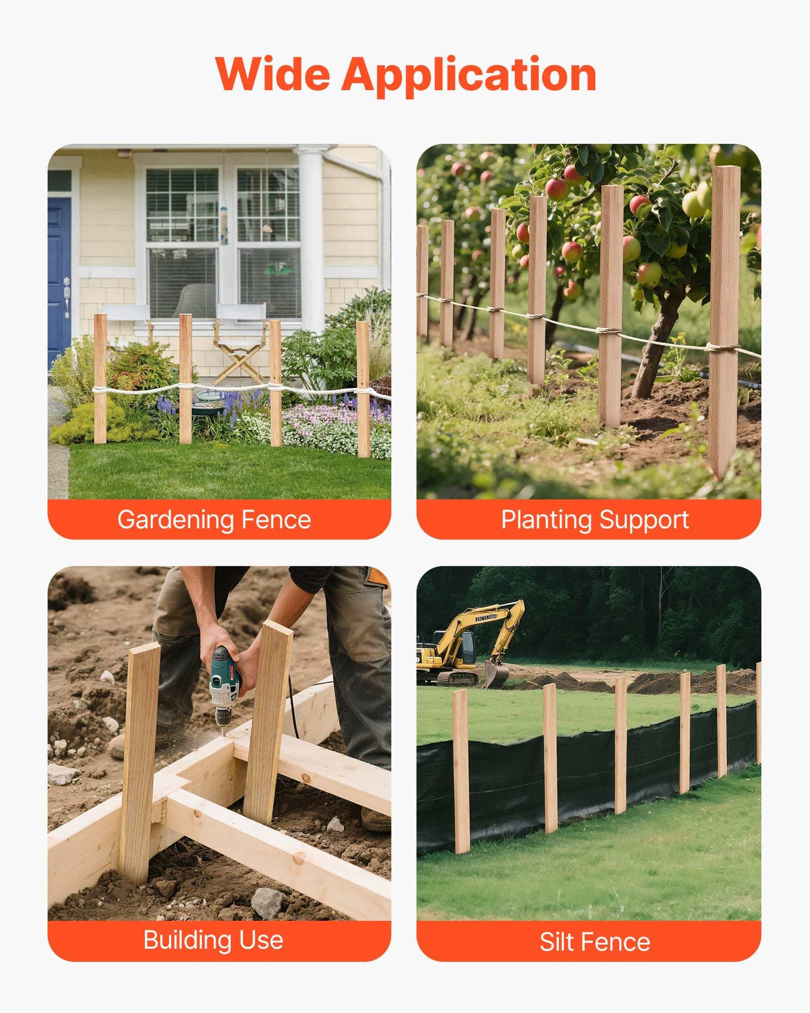 VEVOR garden stake climbing-plant-support ideal for tomatoes and beans.