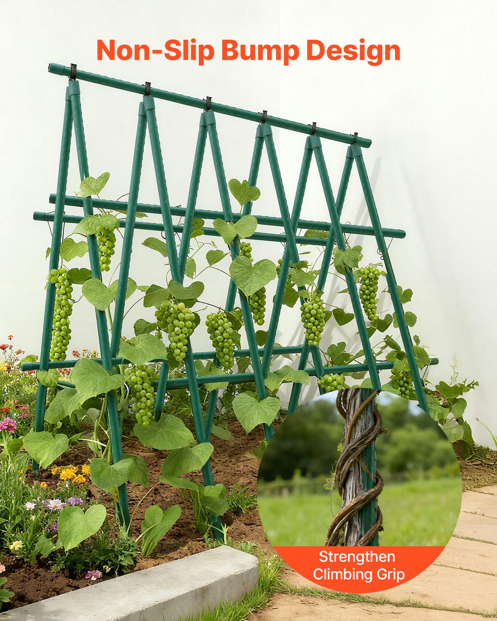 VEVOR set of 10 stakes is perfect for backyards and balconies.