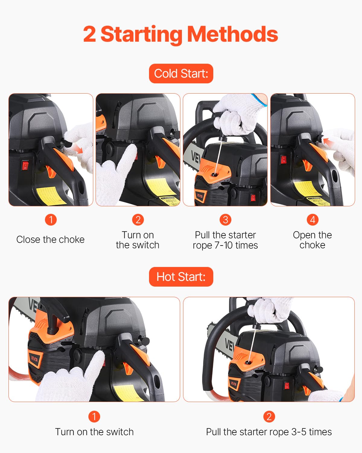 VEVOR chainsaw anti-vibration shock absorber reduces fatigue during long work