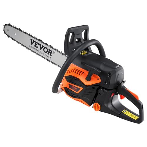 Easy-start feature on VEVOR 52cc chainsaw improves startup grip