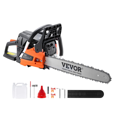 Safety handguard on VEVOR chainsaw supports confident operation