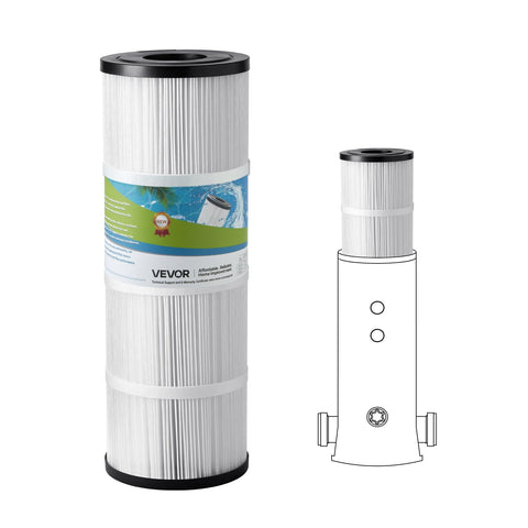 VEVOR GL-50-1 filter body closeup for 50 sq ft systems with easy installation