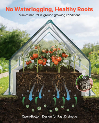 VEVOR greenhouse cover designed for year-round gardening and protection.