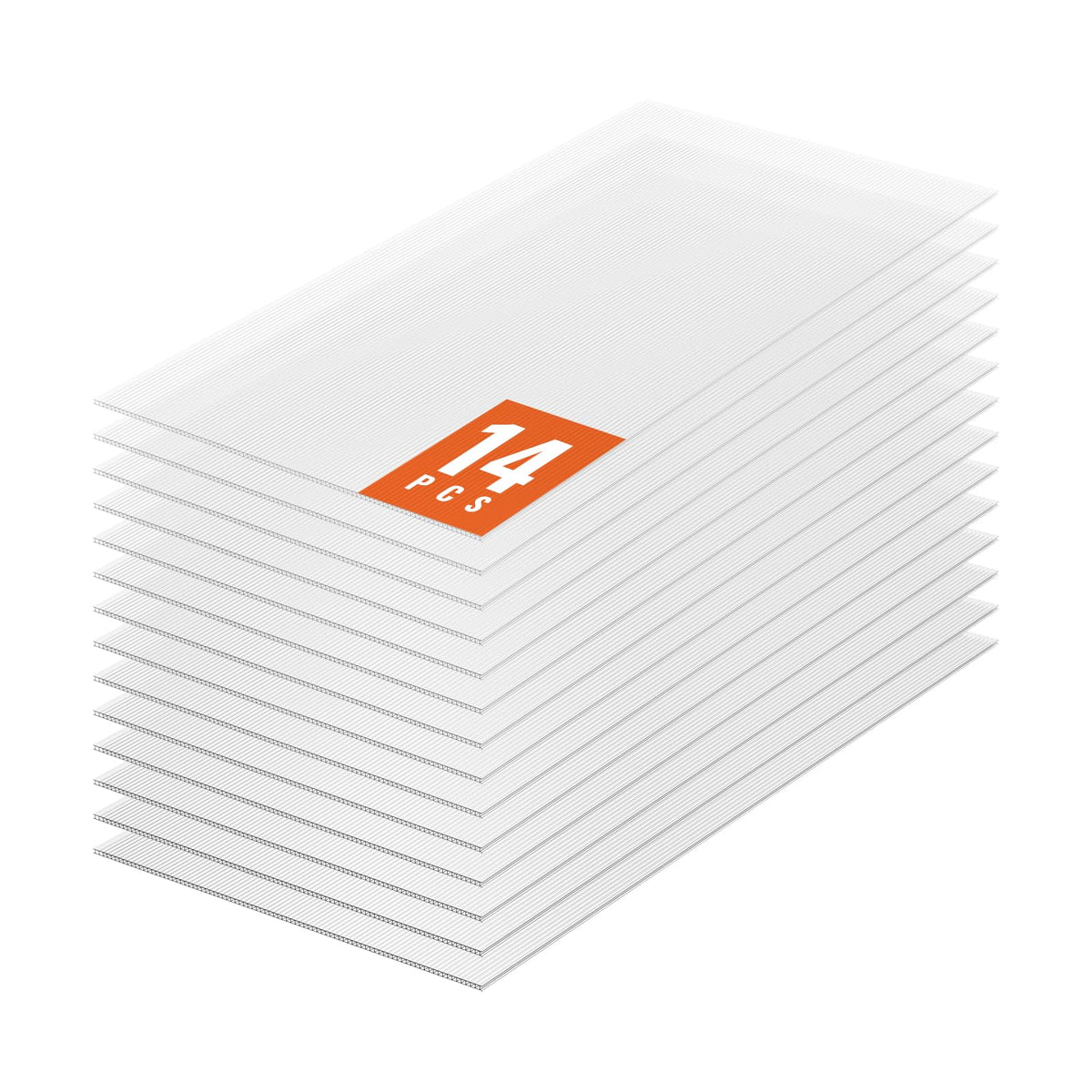 VEVOR greenhouse panels 14-pack laid out for durable weather protection