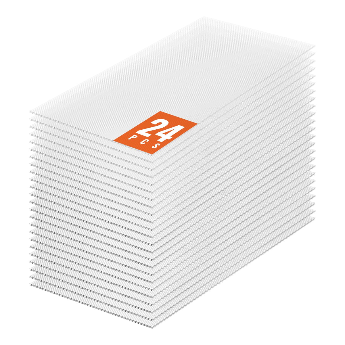 VEVOR greenhouse panels: 24-pack clear roof sections delivering bright, even light for plants