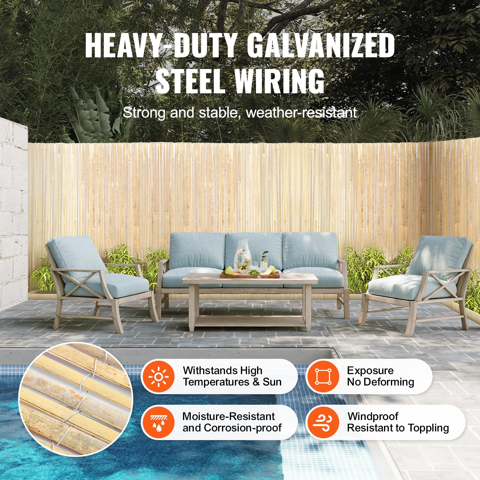 VEVOR hand-sanded edges reduce splinters for safe handling