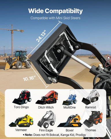 VEVOR heavy-duty 50-grade steel plate for rugged skid steer tasks.